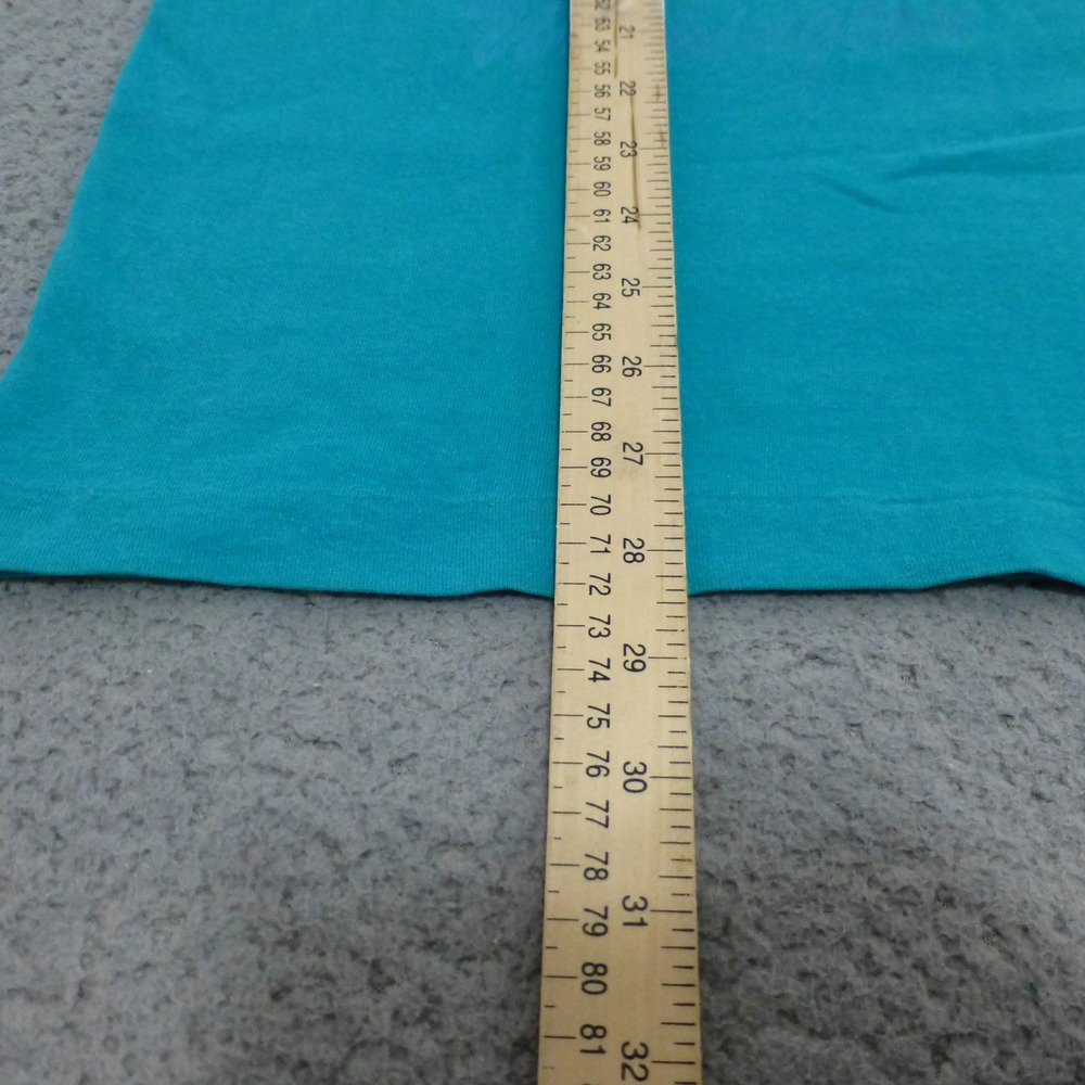 Vintage Fruit of the Loom Washington Apples Teal T-Shirt Single Stitch Large - Picture 8 of 11